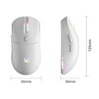 Ratón Inalámbrico Clásico BT 2.4G de Modo Dual, Ratón Óptico Inalámbrico Recargable para Computadora Portátil, Ratón para Juegos RGB