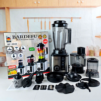 Mixeur Robot Culinaire Blender Professionnel SILVER CREST BARDEFU 6-en-1 ou 8-en-1, 3L 4L, 9500W, Haute Résistance, Machine à Jus