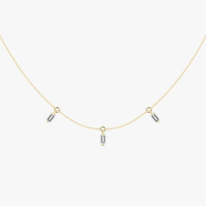 Collar con Colgante de Lujo Chapado en Rodio con Diamante Cultivado en Laboratorio con Corte Brillante Certificado por IGI en Oro Amarillo de 14K para Mujer, para Fiestas y Bodas, 5 g - Product Image 4