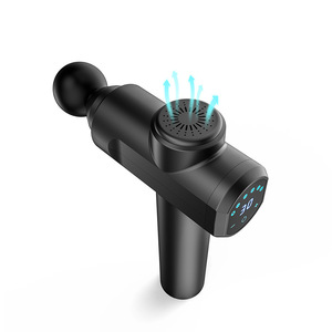 Pistolet de massage neutre 223 mm x 222 mm x 47 mm, moteur sans balais, rechargeable par USB, relaxant musculaire haute intensité - Product Image 3