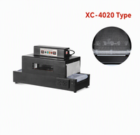 Machine d'emballage sous film rétractable à plateforme basse Xicang XC-4020 avec convoyeur à chaîne, tunnel de rétraction automatique 6,6 kW pour l'alimentation et les boissons
