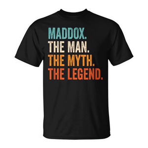 T-shirt Maddox The Man The Myth The Legend avec nom personnalisé - Product Image 2