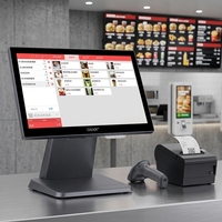 Terminal de point de vente tout-en-un à écran tactile 15,6 pouces sous Windows, prix d'usine en gros pour supermarchés