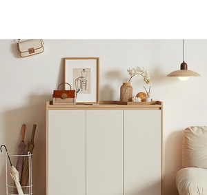 ตู้เก็บรองเท้าแบบติดตั้งบนผนังสำหรับห้องโถงตู้ยืนพื้นไม้จริงในบ้าน - Product Image 2