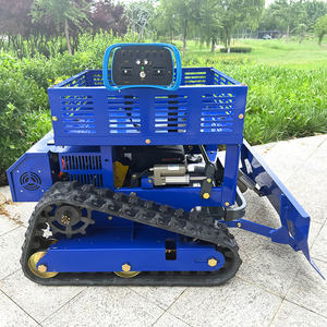 農業機械 ワイヤレスリモコン式芝刈り機 収納ラックと除雪機付き - Product Image 4