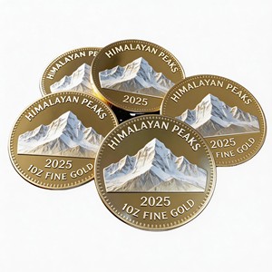 Pièces de monnaie souvenirs de l'Himalaya, artisanat en alliage haute précision pour les passionnés de montagne et la préservation de souvenirs d'aventure - Product Image 1