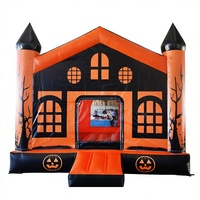 Fête d'Halloween Fantôme Volant Jack-O-Lantern Maison Hantée Citrouille Maison Rebondissante