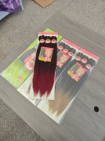 Cheveux à tresser pré-étirés en gros, trame simple, 3 paquets de 52 pouces, fibres capillaires synthétiques Afro Yaki en vrac, mèches pour perruques, ultra cheveux à tresser