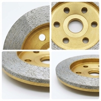 Disque de meulage diamanté professionnel 4 pouces pour utilisation à l'eau, à vitesse de meulage rapide, pour la maçonnerie et le béton