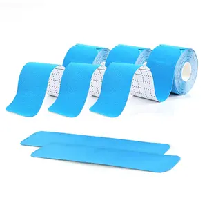 Professional pre-cut strip round corner hand tear elastic muscle tape