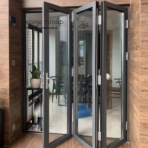 George Group Aluminium-Faltbare Terrassentür mit 3-Schicht-Thermobrücken-Isolierverglasung, Deutscher Hardware, Anpassbare Farbe & Größe - Product Image 4
