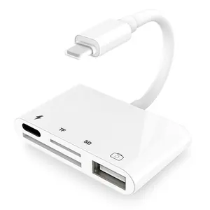 Alles in einem Kartenleser für iPhone USB SD TF Kartenleser Adapter Hub für iPad Pod