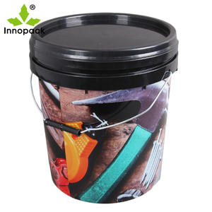 ถังสีดำพิมพ์20L 15L 10L พร้อมด้ามจับโลหะ - Product Image 3