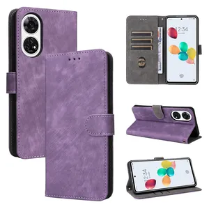 Kamera-Schutz Ledertasche RFID-Blockkartenhalter Brieftaschenetui für ZTE Anshin Familie/A303ZT Leder-Handyetui Abdeckungsschale