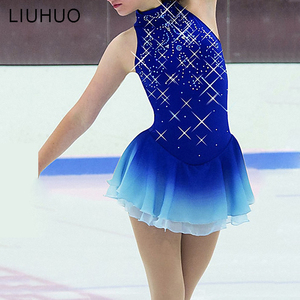 Robe <span class=keywords><strong>de</strong></span> patinage artistique <span class=keywords><strong>mini</strong></span> jupe filles enfants jupe bleue robes <span class=keywords><strong>de</strong></span> danse <span class=keywords><strong>de</strong></span> salon robe <span class=keywords><strong>de</strong></span> patinage - Product Image 4