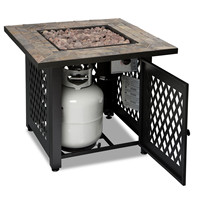 Brûleur à gaz propane de table Garife GM50209, vente chaude, haute qualité, acier, foyer extérieur, table de foyer, mobilier de jardin