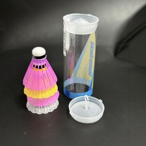Nylon Shuttlecocks Yellow White Purple Durable Training For Children Lightweight Plastic Feathers - Product Image 3