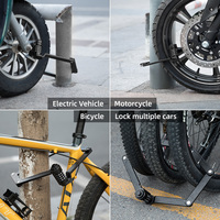 Antivol pliable ROCKBROS pour vélo, vélo électrique, moto, VTT, vélo de route – Verrouillage par mot de passe, accessoire de sécurité antivol