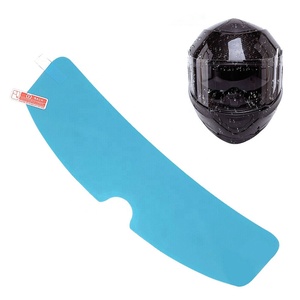 Pellicola antiappannamento per casco pellicola antipioggia per casco moto con rivestimento Nano trasparente HD adesivo per lenti antipioggia per la sicurezza in bicicletta - Product Image 1