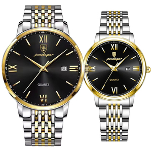 Montres de <span class=keywords><strong>couple</strong></span> POEDAGAR 826+716, design minimaliste, acier inoxydable haut de gamme, quartz, MOQ 1 paire, montres de luxe pour affaires, Reloj. - Product Image 1