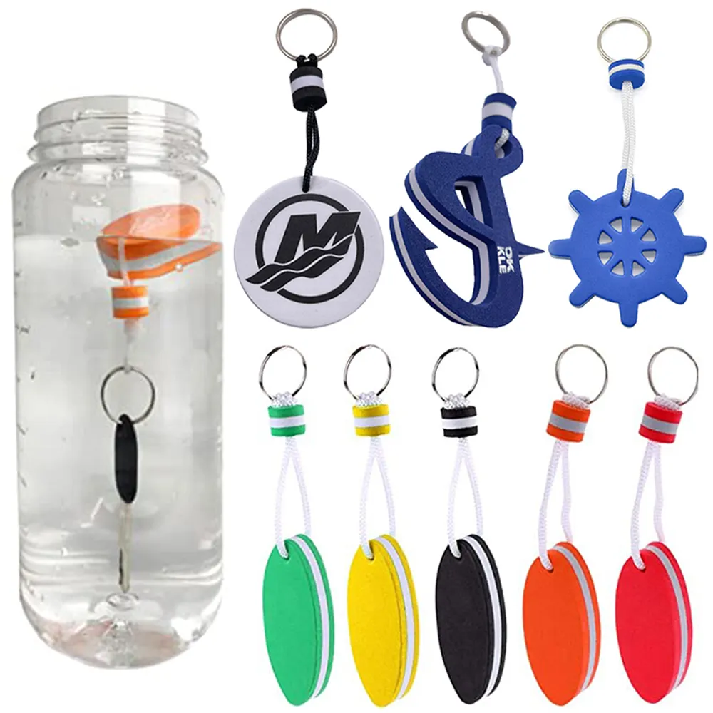 Cá nhân hoá các nhà sản xuất bán buôn thiết kế EVA bọt Float Keychain biểu tượng tùy chỉnh thuyền nổi Móc chìa khóa