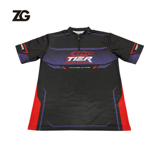 Custom Sublimation Quick Dry <strong>Motorcycle</strong> &amp; <strong>Auto</strong> <strong>Racing</strong> <strong>Wear</strong> 100% Polyester Men's Pit Crew <strong>Racing</strong> Shirt - Product Image 2