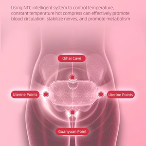 เข็มขัดประคบร้อนสำหรับเด็กอ่อน ขนาดเล็ก ยืดหยุ่น อุ่นสบาย 3 ระดับความร้อนและนวด 50-60 องศา สีชมพู พร้อมฟังก์ชั่นตั้งเวลา พกพาสะดวก - Product Image 4