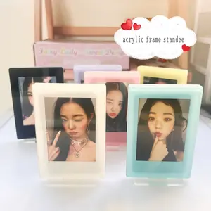 Acrílico quadro standee foto de 3 polegadas moldura Polaroid frame acrílico pequeno cartão display stand