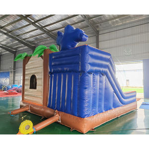 Castillo Inflable Comercial de PVC Ligero, Tipo Cabaña de Madera, con Tobogán, para Niños y Adultos, Garantía de 3 Años - Product Image 2