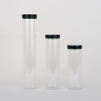 Aangepaste Groothandel 4 Oz 8 Oz 16 Oz Lege Container Doorzichtig Voedsel Blik Huisdier Plastic Pot Met Eenvoudig Open Deksel Schroefdop Voor Snoepkoekje