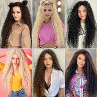 Meilleures ventes 100g paquets de cheveux synthétiques 32 pouces Deep Wave Twist Crochet tressage Extensions de cheveux adaptés aux femmes de tous âges