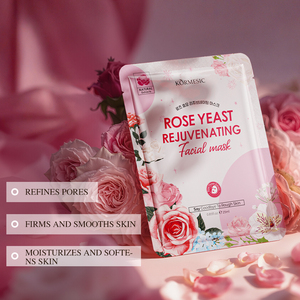 Mascarilla Facial Rejuvenecedora de Piel con Levadura de Rosas de 25 ml, Certificada por Bpom, Marca Privada KORMESIC, Mascarilla Facial Reparadora de Lirio y Gardenia - Product Image 3