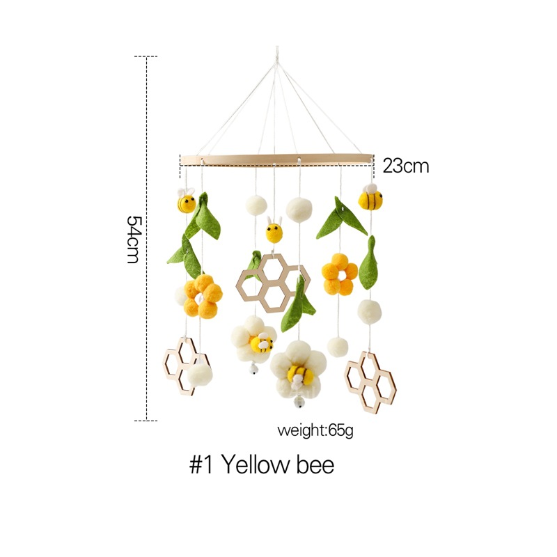 Cloche de parterre de fleurs d'abeille jaune
