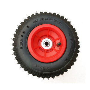 Pneumatic Tires 2.50-4 Rubber Silent Flatbed Tiger Wheels <b>Tool</b> <b>Cart</b> Casters - Product Image 4