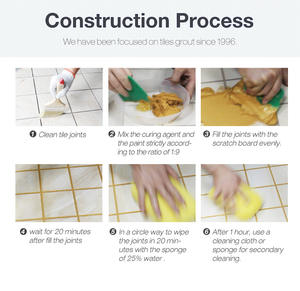 Remplissage de joints de carreaux de cuisine pour salle de bains intérieure Étanche non moisi Haute dureté Durcissement rapide Séchage rapide Pâte de jointoiement - Product Image 5
