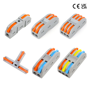 2-22M With <strong>Test</strong> Hole Lever Connectors 2P 3P 4P 5P Compact Releasable Electric Lever <strong>Nut</strong> Quick Spring Push-in Wire Connectors - Product Image 5