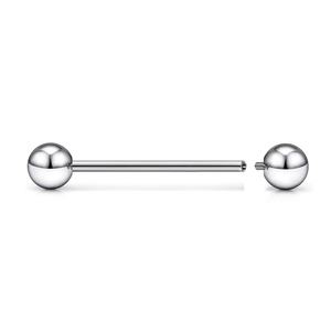 <span class=keywords><strong>Piercing</strong></span> d'oreille en titane ASTM F136, tendance, à filetage interne, avec boule, pour cartilage, pont d'oreille, tige droite, clou d'oreille, bijou unisexe, cadeau - Product Image 2