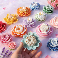 J1037 Blumen-Fondant-Kuchenbackform DIY Kuchendekoration Blumen Handgemachte Seife Auto-Dekorationen Dekorationsformen
