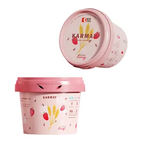 Fabricante de China, proveedor, superventas, taza de helado personalizada congelada, taza de helado desechable de 150 ml, taza de plástico para helado