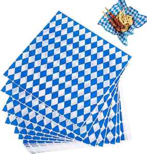12-Inch Greaseproof Baking Paper Personalized Checkered Green Red Black Blue <b>Sheets</b> for Sandwich Bread <b>Cookies</b> - Product Image 4