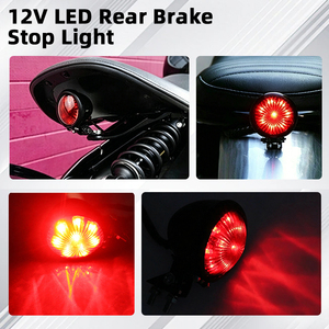 ไฟท้าย LED ทรงกลมแบบเรโทร สำหรับรถมอเตอร์ไซค์ฮาร์เลย์ ครุยเซอร์ ชอปเปอร์ - Product Image 4