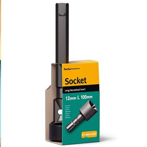 Fervi <b>Socket</b> With Long Hexagonal Insert 12mm L 100mm For Automotive Repair - Product Image 2