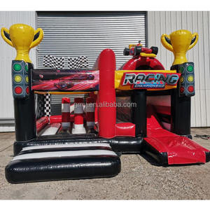 Château Gonflable Commercial de Course avec Toboggan, Grande Structure Gonflable à <span class=keywords><strong>Prix</strong></span> d'Usine - Product Image 1