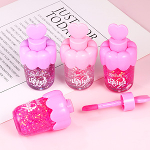 <span class=keywords><strong>BAOLISHI</strong></span> Nuevo Diseño Brillo Labial con Lentejuelas en Forma Adorable, Aceite Labial que Cambia de PH para Maquillaje Diario, Etiqueta Privada, Venta al por Mayor, Vegano, Alta Calidad - Product Image 6