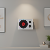 KUANGXIANG Dispositivos Tecnológicos Innovadores 2026, Altavoces Portátiles, Reproductor de CD, Luz Rítmica, Altavoz de Música con CD, con Control Remoto