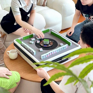 Linne <b>Plastic</b> Mahjong Machine Portable Small Fully Automatic Mini <b>Table</b> Home <b>Outdoor</b> Wild Sparrow Classic Minimalist Portable De - Product Image 1