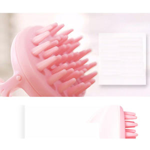 Électrique de Tête de Cuir Chevelu Cheveux Lavage Rond De Silicone De Cheveux Cuir Chevelu Massage Peigne Cheveux Shampooing Massage Peigne Cuir Chevelu Masseur Vibrant Brosse - Product Image 4