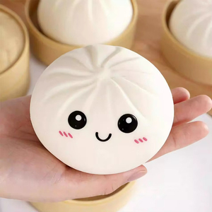 Colorful Dumpling Squishy Stress Relief Ball With Bamboo Steamer Soft Rebound Squeeze <b>Fidget</b> Sensory Toy Funny Creative Gift - Product Image 6
