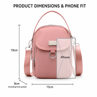 Sac en toile pour femmes, petit sac d'été, mini sac pour téléphone portable, sac à bandoulière léger, à la mode, polyvalent, sac à main