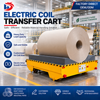 Chariot de transfert électrique sans rail de 5 à 50 tonnes, alimenté par batterie, plateau robuste, pour l'atelier d'usine et le transport de matériaux